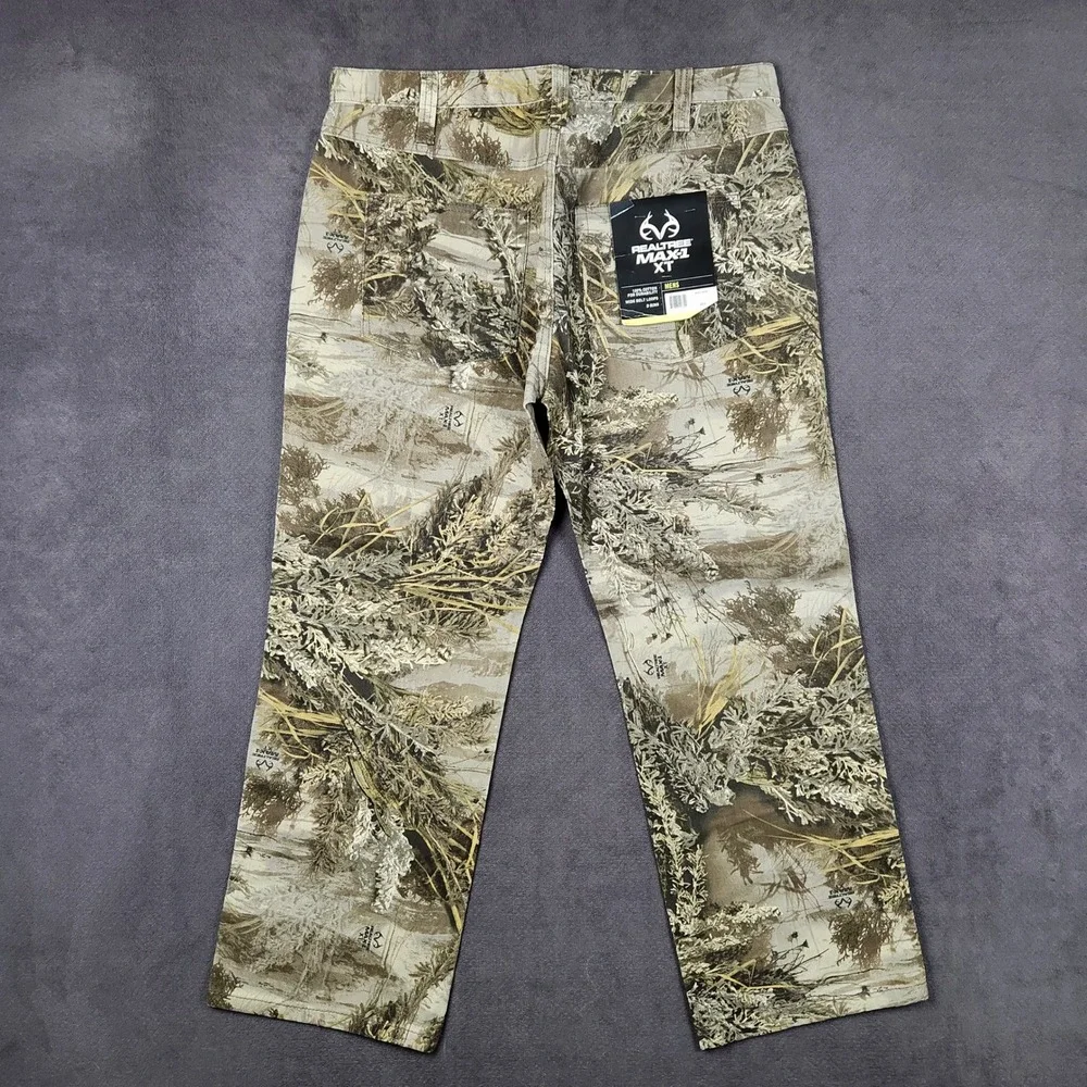 Realtree Max-1 XT Pants Mens 38x32 Camo 5 Pocket Denim Hunting NEW
